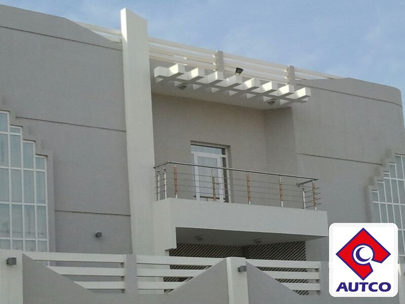Completed villa balcony